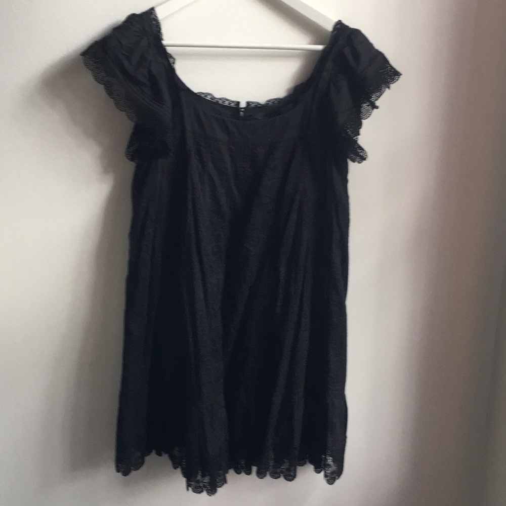 Jill Stuart Black Cotton Lace Dress